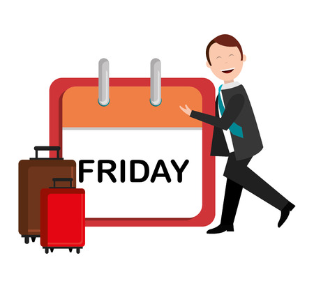 Friday design over white background, vector illustration.のイラスト素材