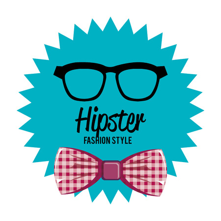 Hipster design over white background, vector illustration.のイラスト素材