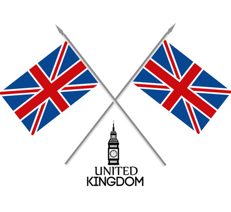 British design over white background, vector illustration.のイラスト素材