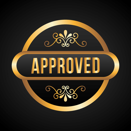 seal of approval design, vector illustration  のイラスト素材