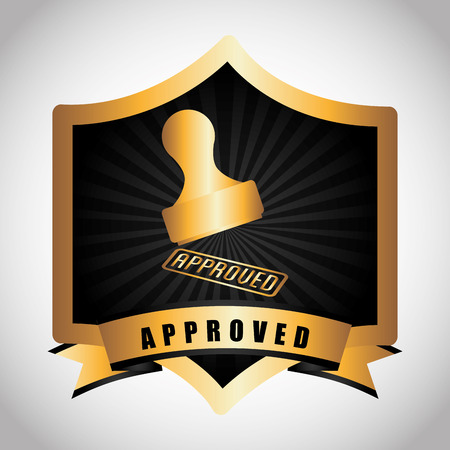 seal of approval design, vector illustration  のイラスト素材