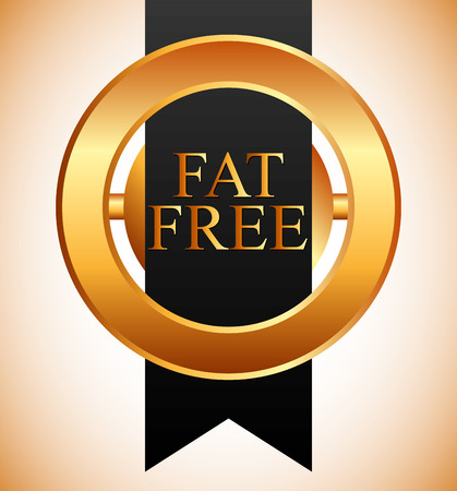fat free design, vector illustration  のイラスト素材