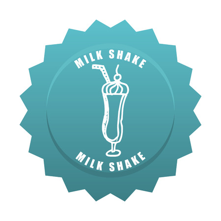 milk shake design, vector illustration   のイラスト素材