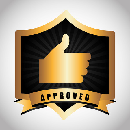 seal of approval design, vector illustration  のイラスト素材