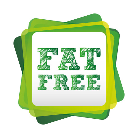 fat free design, vector illustration  のイラスト素材