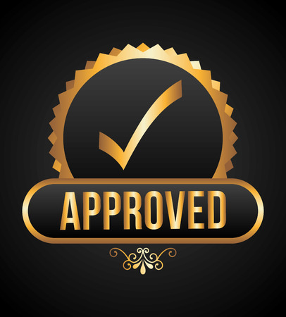 seal of approval design, vector illustration  のイラスト素材