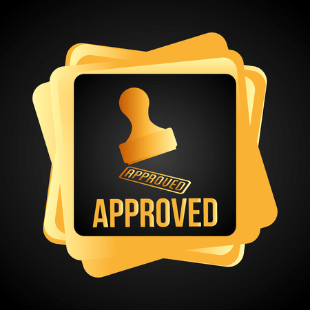 seal of approval design, vector illustration  のイラスト素材