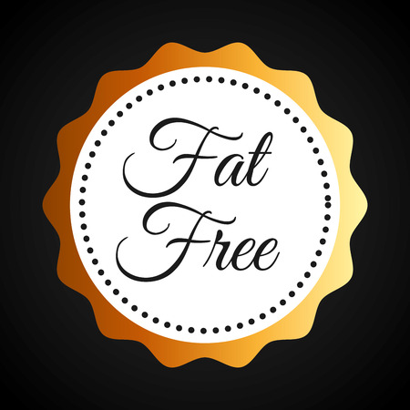fat free design, vector illustration  のイラスト素材