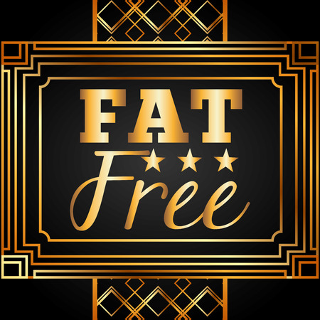 fat free design, vector illustration   のイラスト素材