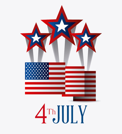 independence day colorful card design, vector illustration.のイラスト素材