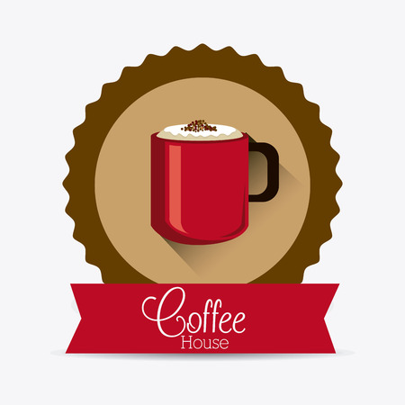 Coffee time design over white background, vector illustration.のイラスト素材