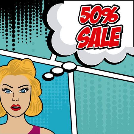 Comics design over colorful background, vector illustration.のイラスト素材