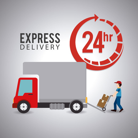 Delivery design over white background, vector illustration.のイラスト素材