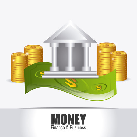 Money design over white background, vector illustration.のイラスト素材