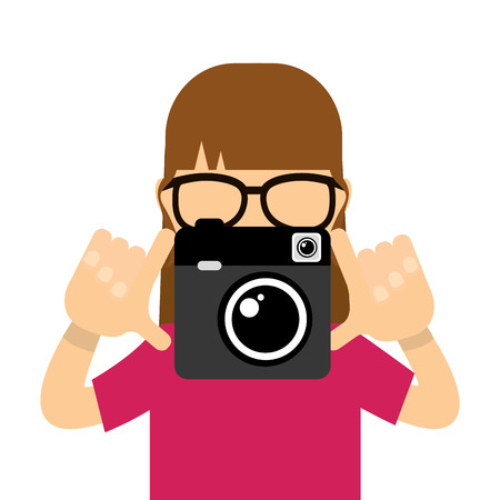 camera icon design, vector illustration eps10 graphicのイラスト素材