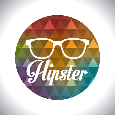 Hipster design over white background, vector illustration.のイラスト素材