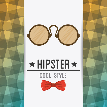 Hipster design over colorful background, vector illustration.のイラスト素材