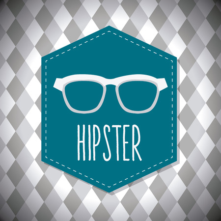 Hipster design over gray background, vector illustration.のイラスト素材