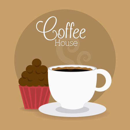 Bakery design over beige background, vector illustration.のイラスト素材