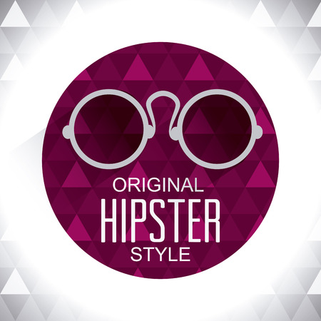 Hipster design over white background, vector illustration.のイラスト素材