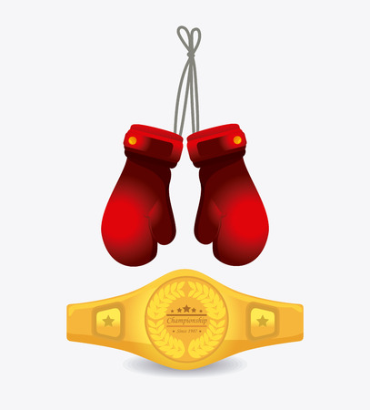 Boxing design over white background, vector illustration.のイラスト素材