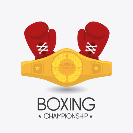 Boxing design over white background, vector illustration.のイラスト素材