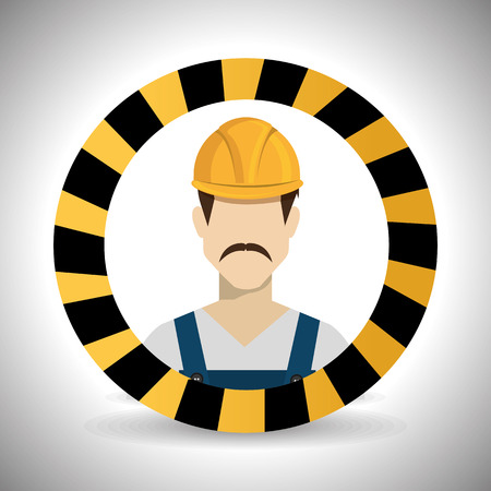 Construction design over white background, vector illustration.のイラスト素材