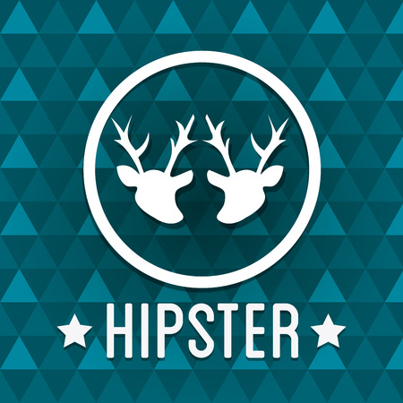 Hipster design over blue background, vector illustration.のイラスト素材