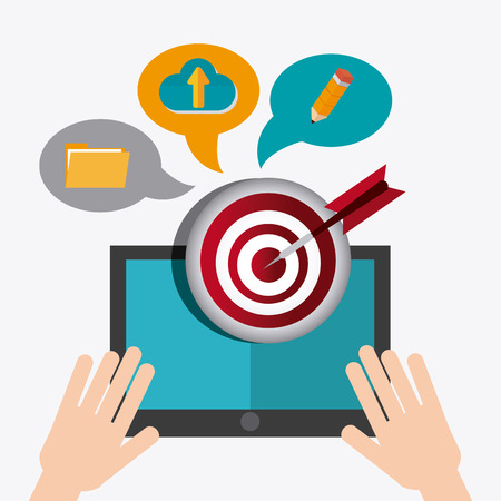 SEO design over white background, vector illustration.のイラスト素材