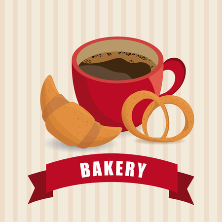 Bakery design over white background, vector illustration.のイラスト素材
