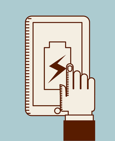 battery power design, vector illustration のイラスト素材