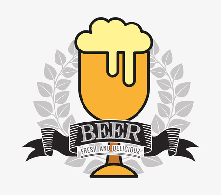 cold beer design, vector illustration のイラスト素材