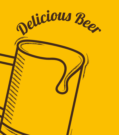 cold beer design, vector illustration のイラスト素材