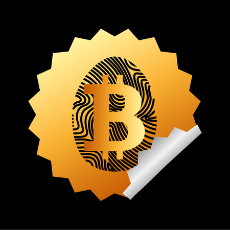 bit coin design, vector illustration のイラスト素材