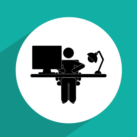 businessman icon design, vector illustration のイラスト素材
