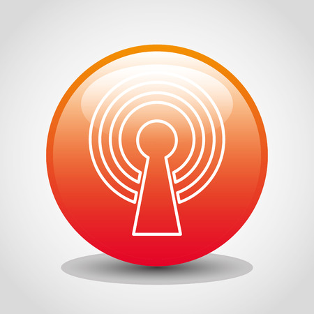 wifi connection design, vector illustration のイラスト素材