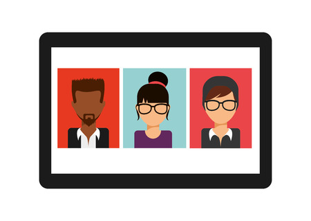 social media design, vector illustration のイラスト素材