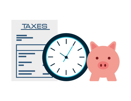 taxes concept design, vector illustration のイラスト素材