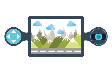 drone technology design, vector illustration