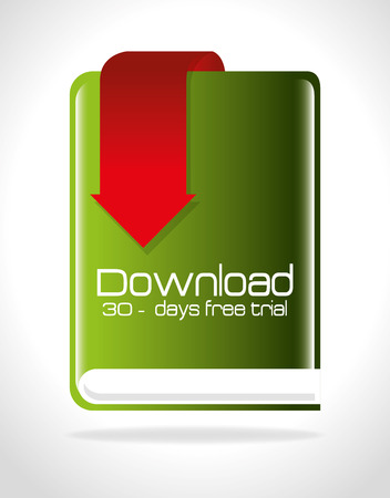 Ebook design over white background, vector illustration.のイラスト素材