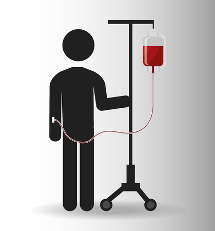 Blood design over white background, vector illustration.のイラスト素材