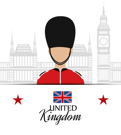 United kingdom design, vector illustration のイラスト素材