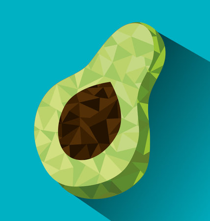 Vegetables design over blue background, vector illustration.のイラスト素材