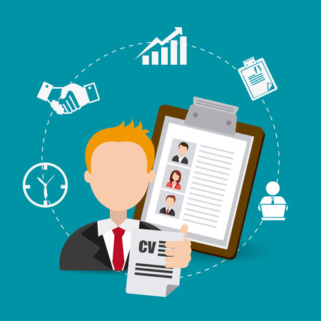 Job digital design, vector illustration eps 10のイラスト素材