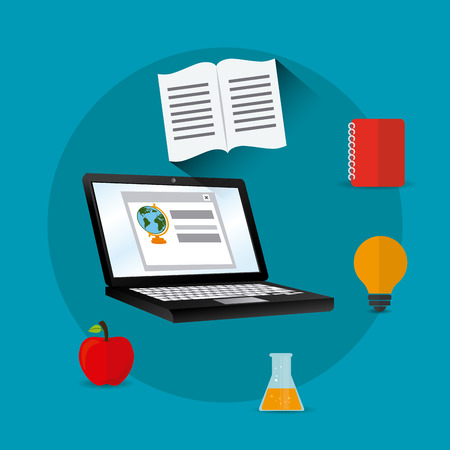 elearning digital design, vector illustration eps 10のイラスト素材