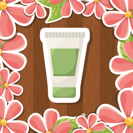 natural spa design, vector illustration eps10 graphicのイラスト素材