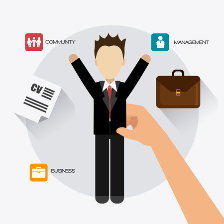 Job digital design, vector illustration eps 10のイラスト素材