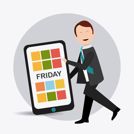 Weekend design over white background, vector illustration.のイラスト素材