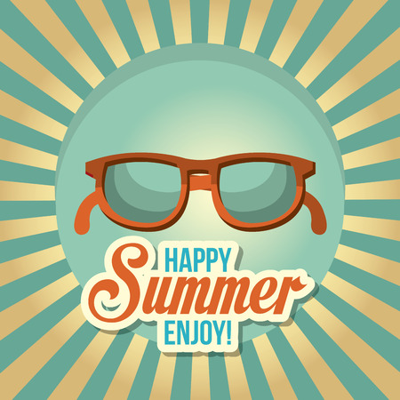 Summer digital design, vector illustration eps 10のイラスト素材