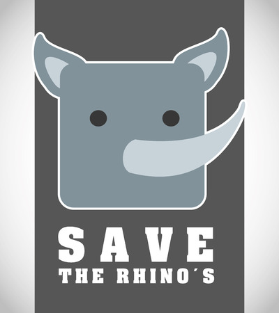 save the animals design, vector illustration eps10 graphicのイラスト素材